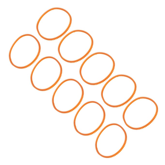 10pcs Courroie de Moteur de Machine à Coudre Remplacement Professionnel Courroie de Moteur en Plastique Flexible et Durable pour orange