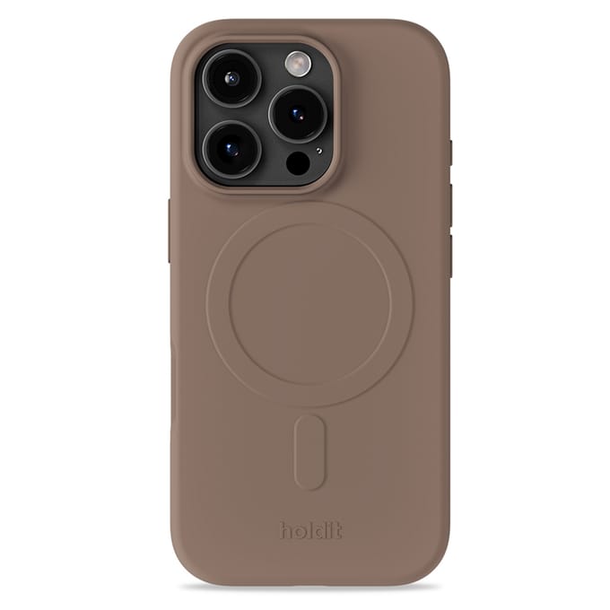 Holdit Soft MagSafe Case voor de Apple iPhone 16 Pro Max - Mocha Brown