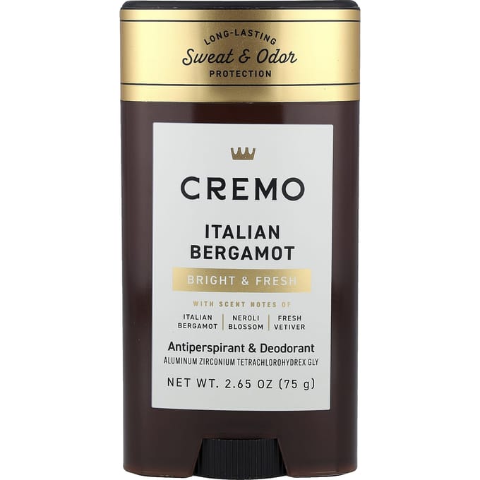 Cremo, Antitranspirant & Deodorant, Italiaanse Bergamot, 75g (2.65oz) beige