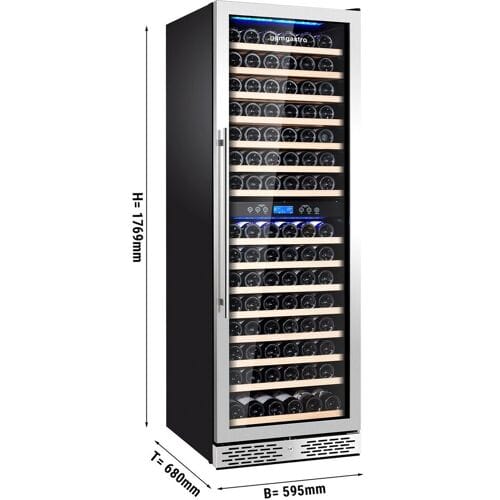 GGM Gastro Weinkühlschrank - 2 Klimazonen - 450 Liter - max. 160 Flaschen