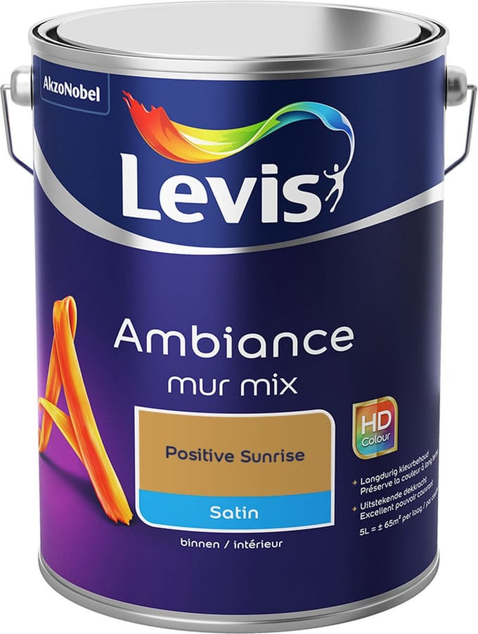 Levis - Ambiance Mur Satin Mix - Positive Sunrise - Mengverf - 5 L