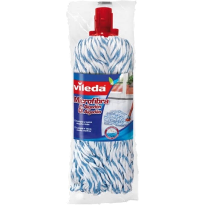 Vileda microvezel vloermop - Wit