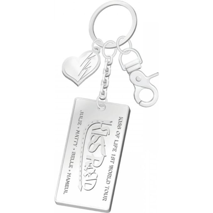 Kiss Of Life   Metalen Sleutelhanger   1e Wereldtournee white