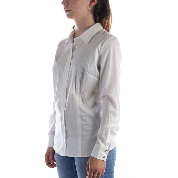 Guess Ls Cate Overhemd Wit - Fashion Wear - Vrouwen