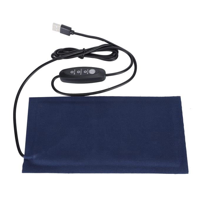 Reptielen Huisdier Verwarmingsmat Pad Tapijt Warmhouden USB Voeding Instelbare Temperatuur groot blue