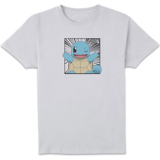 Pokémon Pokédex Squirtle #0007 Men's T-Shirt - White - S