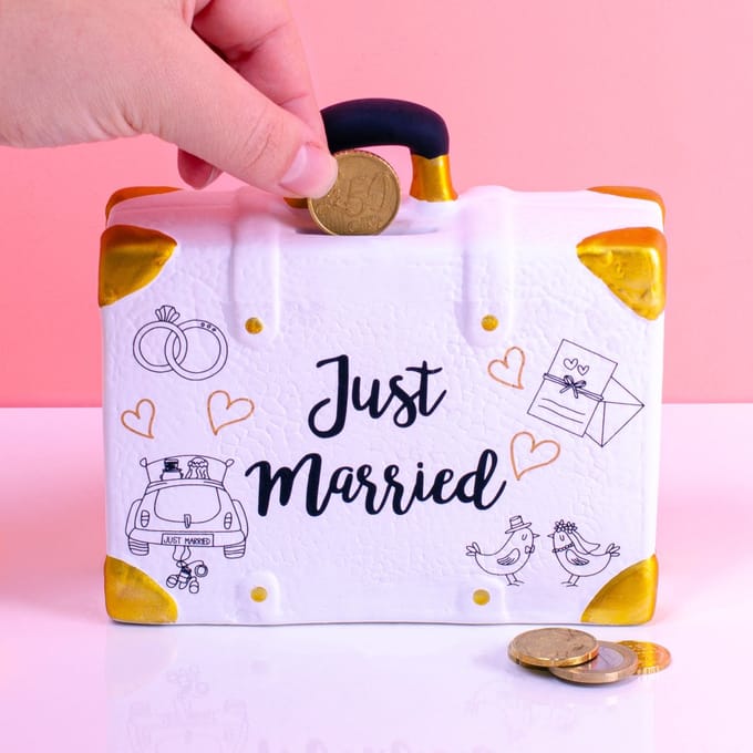 Just Married Koffer Spaarpot van OOTB