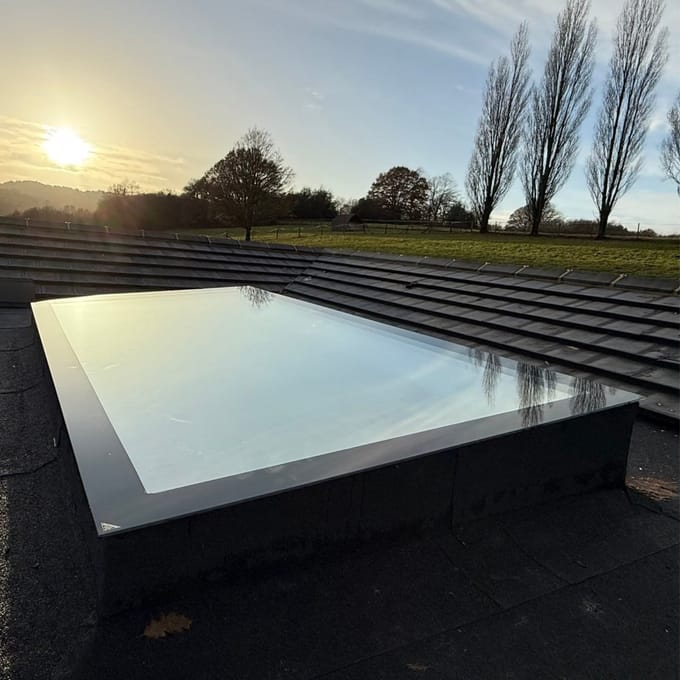 Plat Dakraam 80x80 cm – HR+++ Triple Glas – Daklicht Plat Dak – UV Bescherming