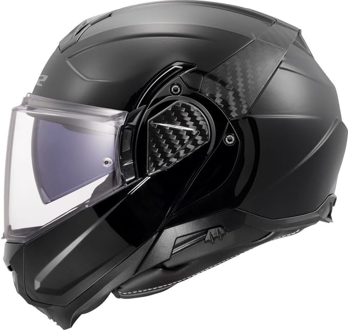 LS2 FF910 Advant II systeemhelm solid glans zwart