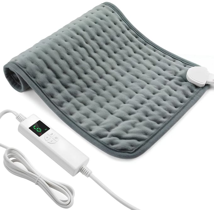 SP® Warmtekussen - 6 Hitte Niveaus - Elektrisch Warmtekussen - Verwarmingskussen - Grijs - 28cm x 10cm x 9cm