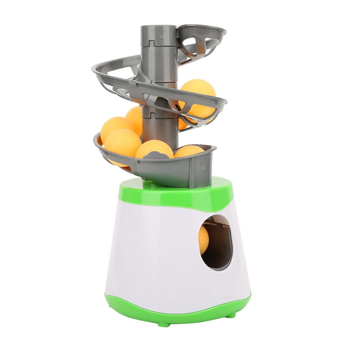 Draagbare ABS Tafeltennis Trainer Pingpongbal Automatische Lanceerder Trainingsmachine Kinderen yellow