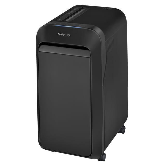 Papiervernietiger Fellowes® Powershred LX 220, deeltjesversnipperaar 4 x 12 mm, P-4, 30 l, snijcapaciteit 20 vel, met rollen, zwart
