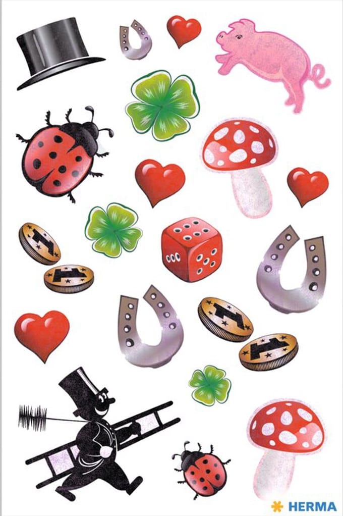 Herma geluksstickers