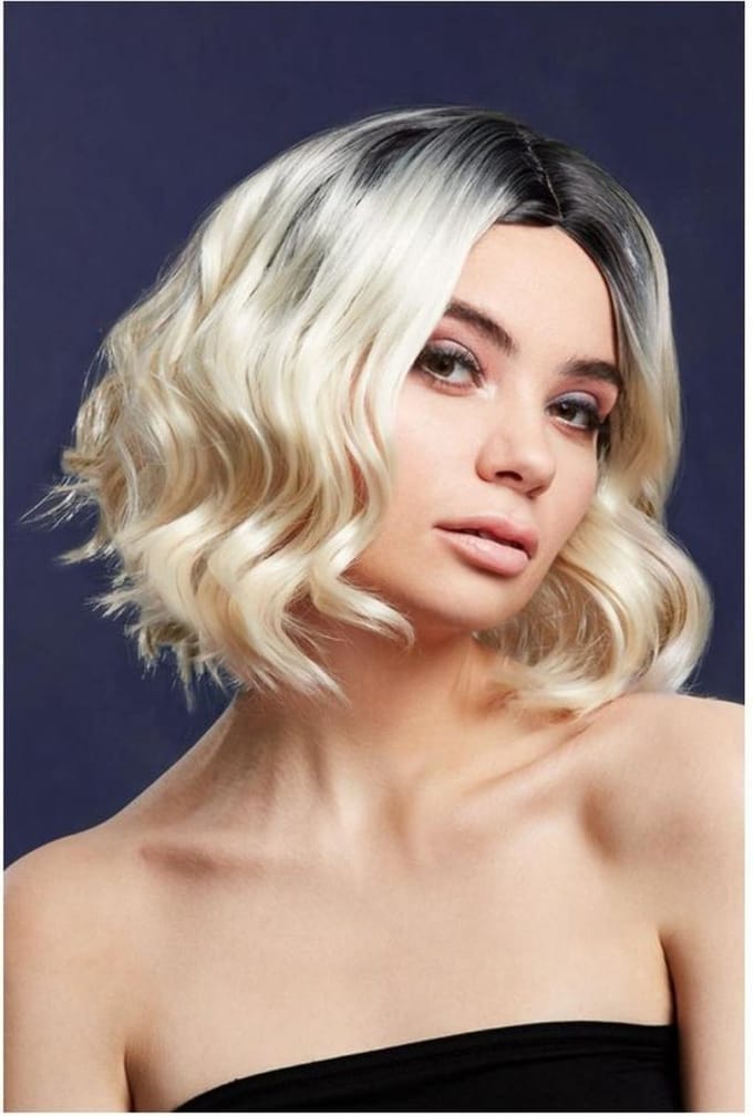 Fever - Kourtney Two Toned Blend Blonde Pruik - Wit