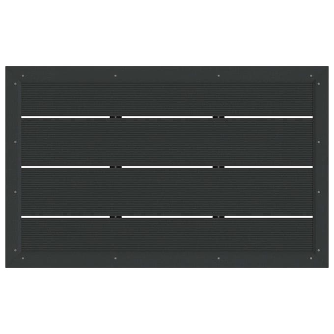 Plaque de Base pour Douche Noire 101 x 63 x 5,5 cm WPC