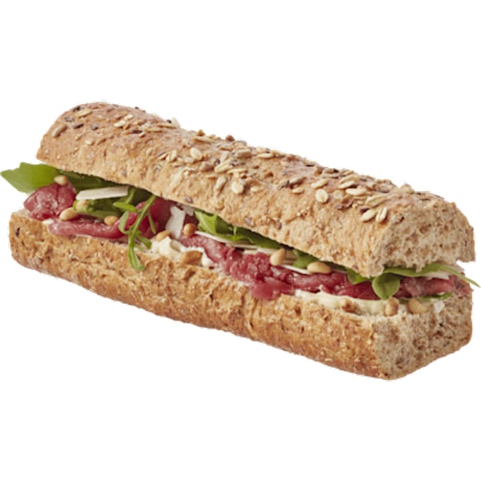 Meergranen baguette carpaccio