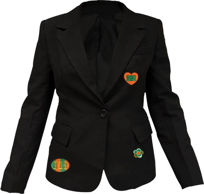 Kruikenstad jasje met emblemen - Dames - Carnavalskleding Dames - Carnaval