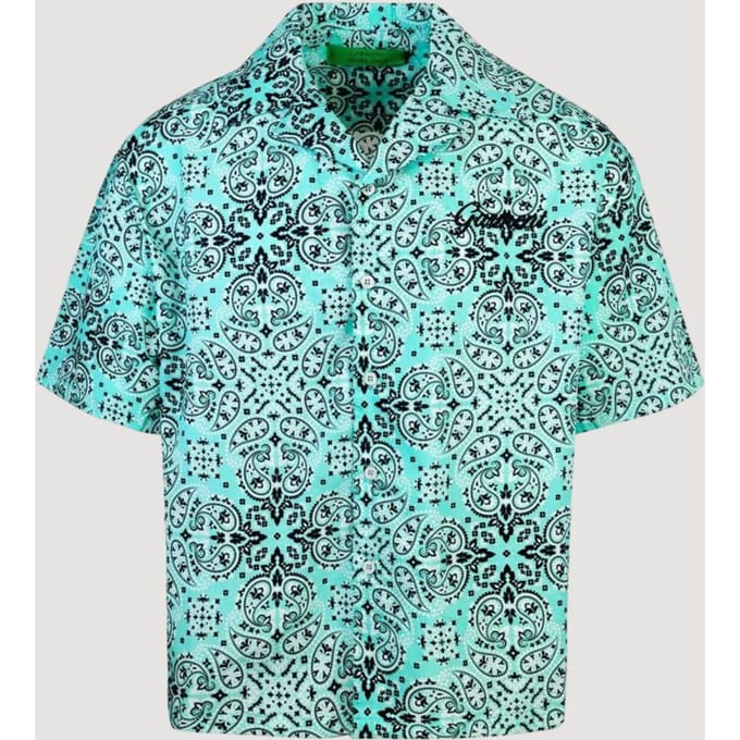 paisley bandana korte mouwen shirt