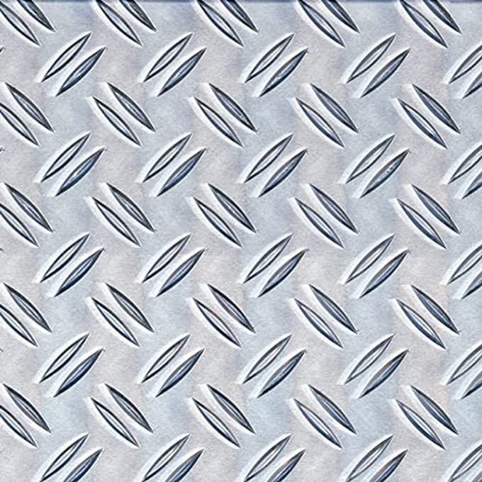 Geribbelde Aluminium Structuurplaat 120 x 1000 x 1,5 mm