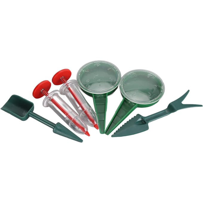 6 Pièces Mini Semoir Manuel Portatif Semoir Réglable Outil de Semoir Portable pour le Jardinage gray