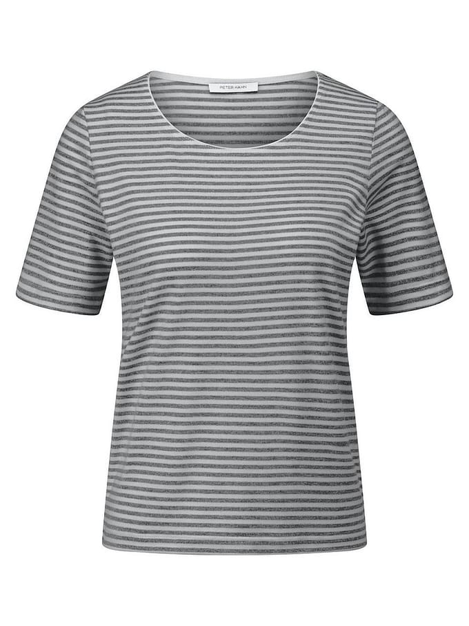 Shirt ronde hals Van Peter Hahn zwart