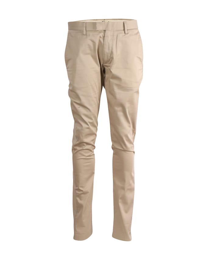 Acne Studios Regular Fit Broek in Beige Katoen