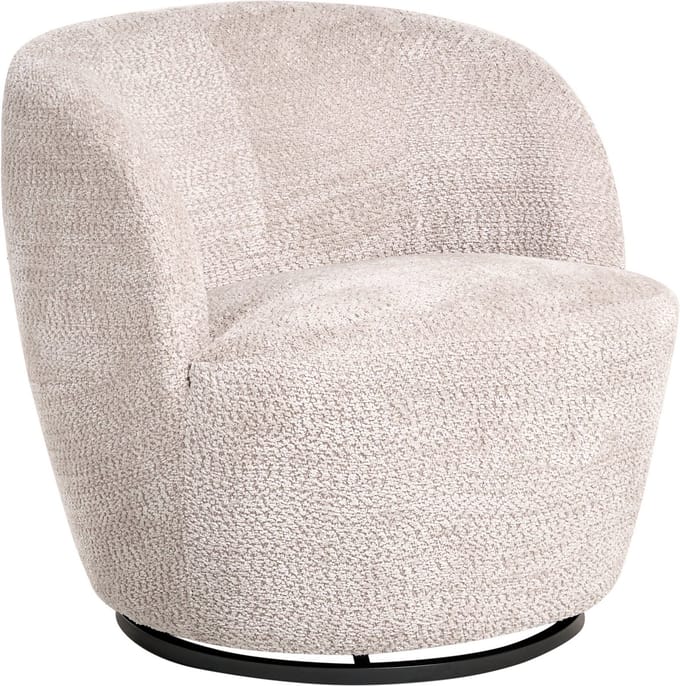 KUOLPA - Fauteuil - Beige - Chenille