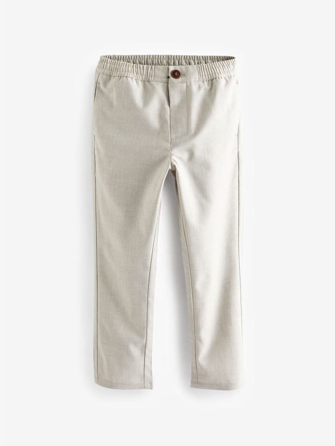 Next - Jongens - Broek van linnenmix - Naturel