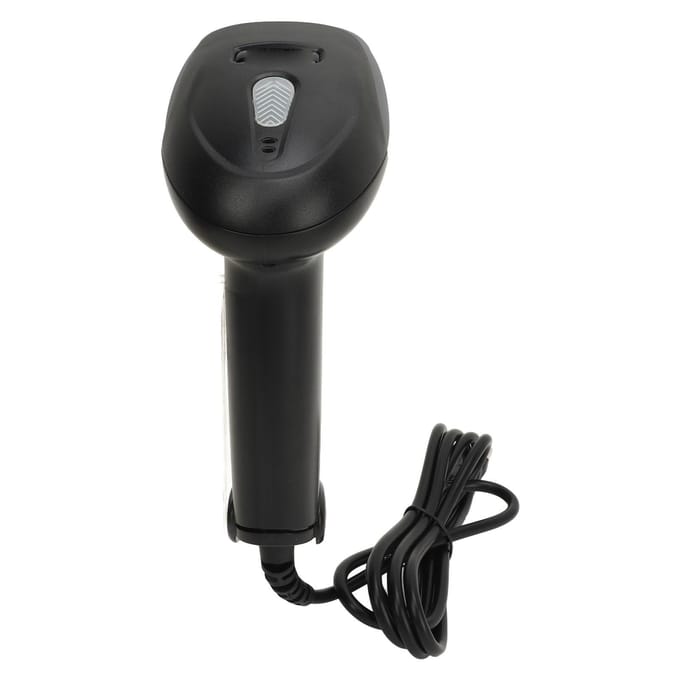 1D QR Code Scanner Snelle Respons Drivervrij Handheld Barcodescanner voor Levering Logistiek black