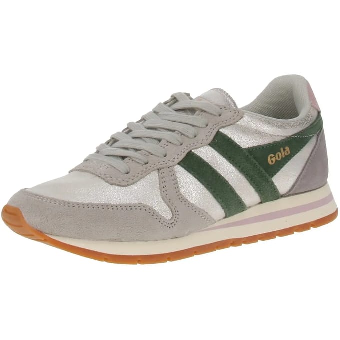 Gola Daytona Blaze - Damessneaker - Zilver-Evergreen-Chalk-Pink