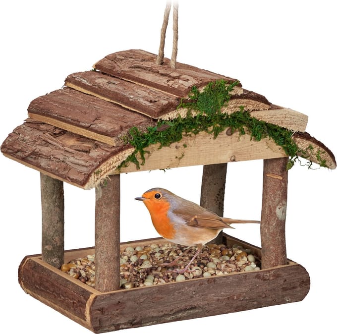 Vogelvoederhuisje - hangend - hout