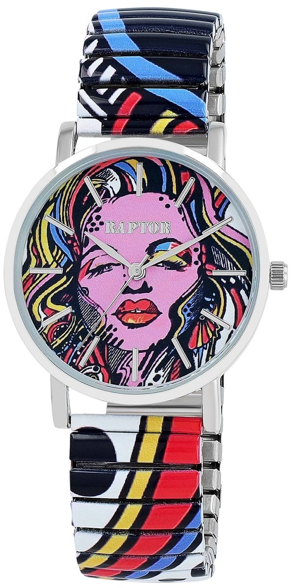 Raptor Herenhorloge siliconen JW20204 met echte leren band, 5ATM, basic, modern, zakelijk