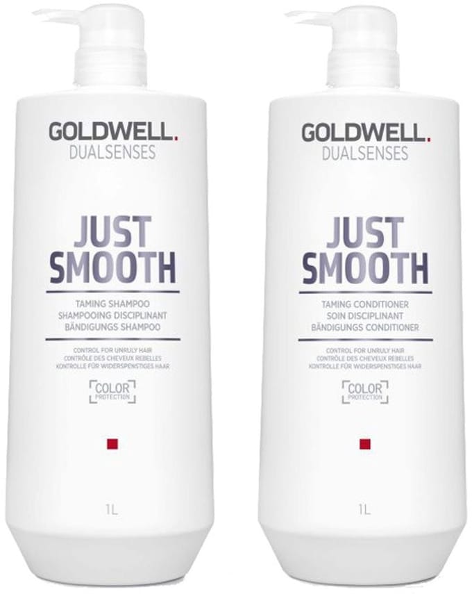 Goldwell Dualsenses Just Smooth Taming Shampoo 1000ml + Conditioner 1000ml