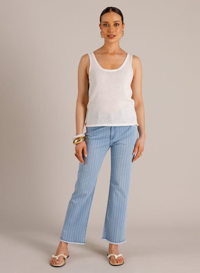 YEST Maika Tops - Off White - maat 48
