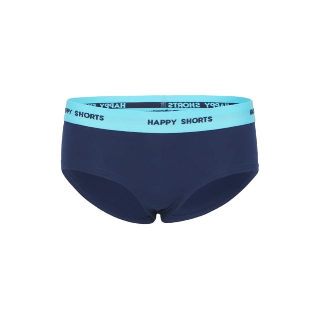 Happy Shorts Dames Hipster Navy Blauw 2-Pack - Maat M