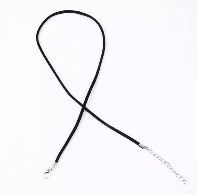 Jomide Choker trendy - Suède - Zwart - Dames - 1 stuk