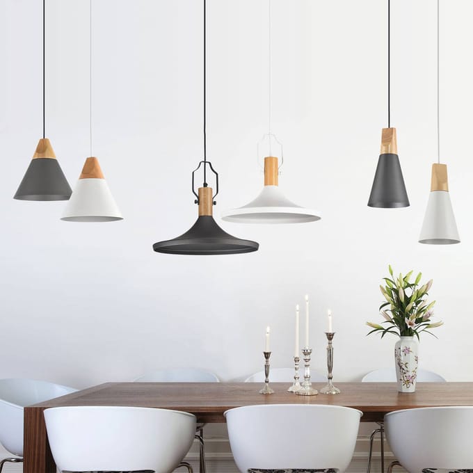 Maytoni Hanglamp Bicones in zwart, Ø 14cm