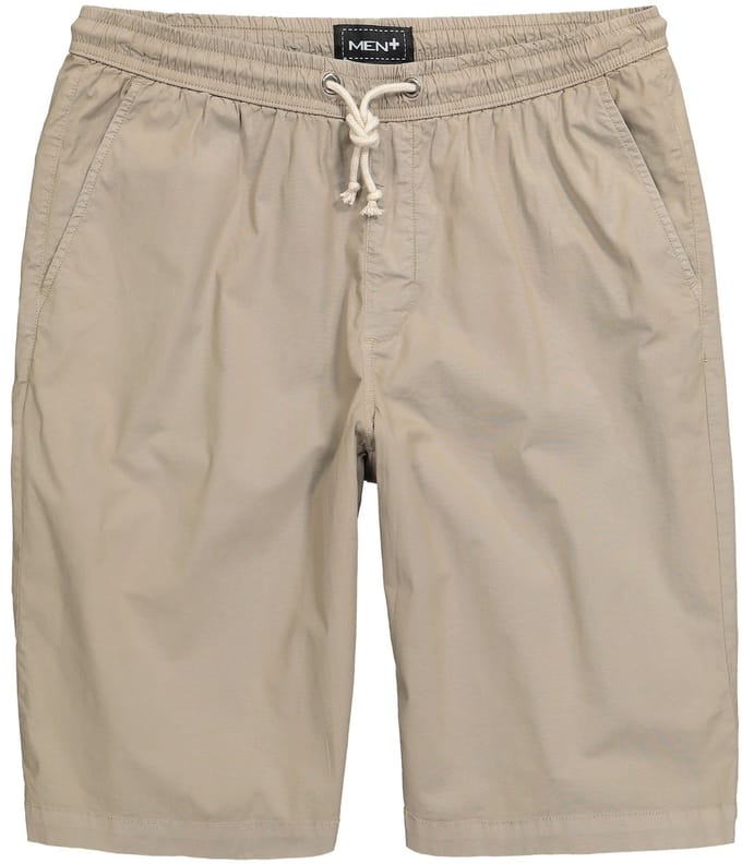 Men Plus - Heren - bermuda FLEXLASTIC® elastische tailleband tot 8XL - Zand - Maat L