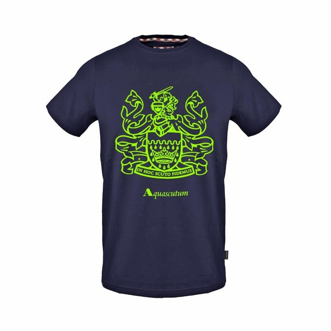Aquascutum Heren-Kerst T-Shirt (Marine)