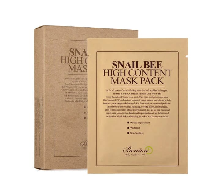 Gezichtsmasker Benton Snail Bee High Content 20 ml