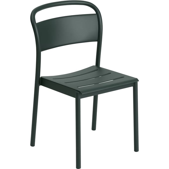 Muuto Linear Steel Stoel - donkergroen