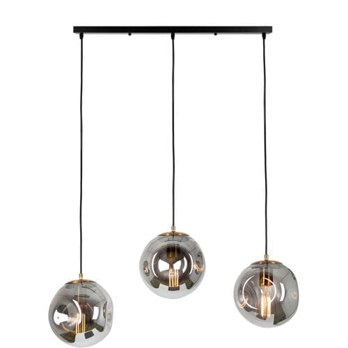 Nostalux Hanglamp Orbs 3-lichts recht Ø20cm