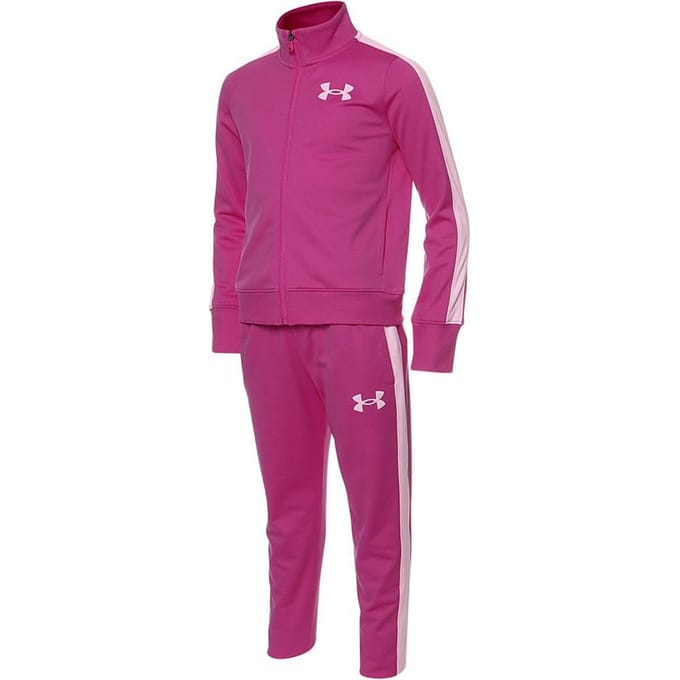 Under Armoour Logo Kinderen Roze Trainingspak