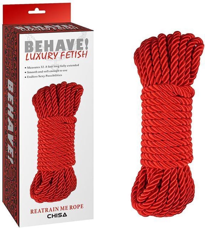 Behave! - Restrain Me - Bondagetouw - 10 Meter - Rood