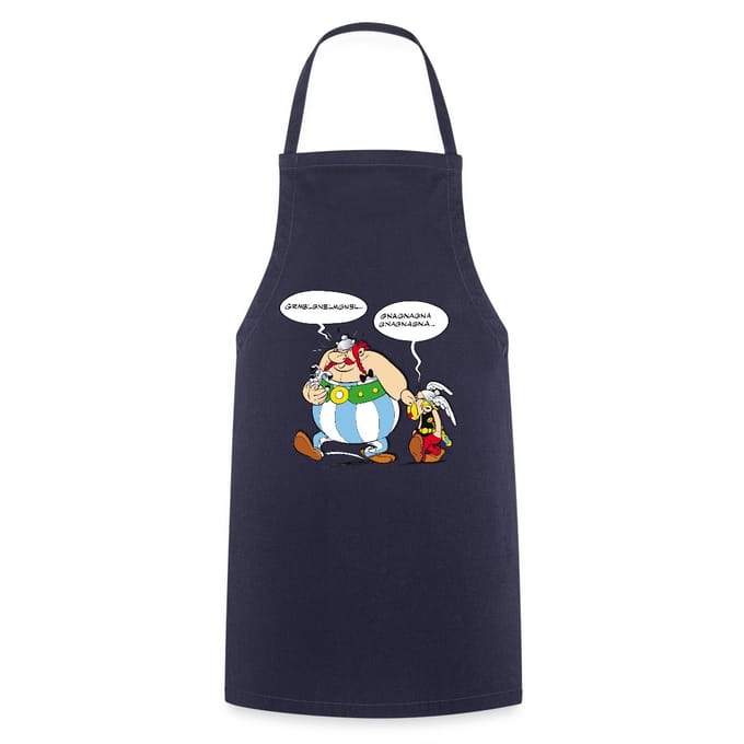 Asterix & Obelix En Idefix Kwebbelende Trio Keukenschort