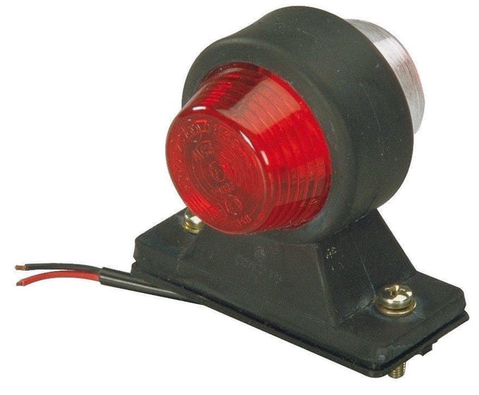 LED markerings lamp Rood/WIT - 12/24V