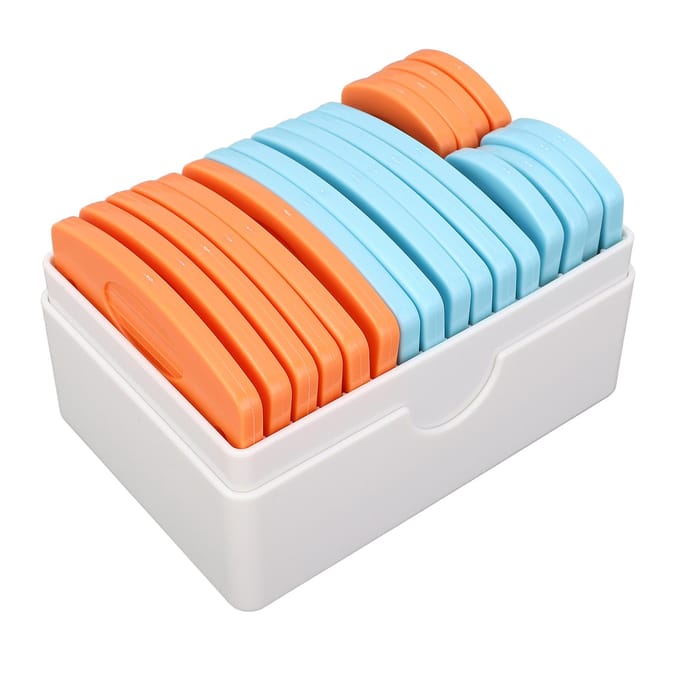 20 PIÈCES Épingles de Blocage Tricot Acier Inoxydable Épingle Peigne de Blocage Tricot Ensemble pour Pull Broderie Étui en Plastique Blanc white
