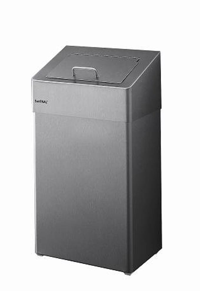 Santral RVS afvalbak dameshygiene 18 liter RVS