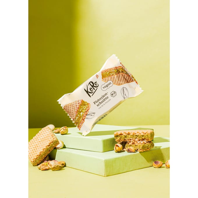 Bio pistachewafel met 45% pistache 22 g