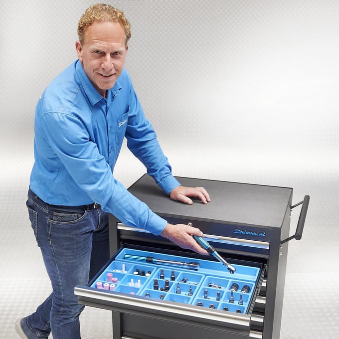 Datona® Vakverdeling met 6 compartimenten - 25 stuks - Blauw